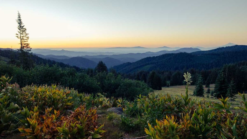 Levé de soleil en Oregon